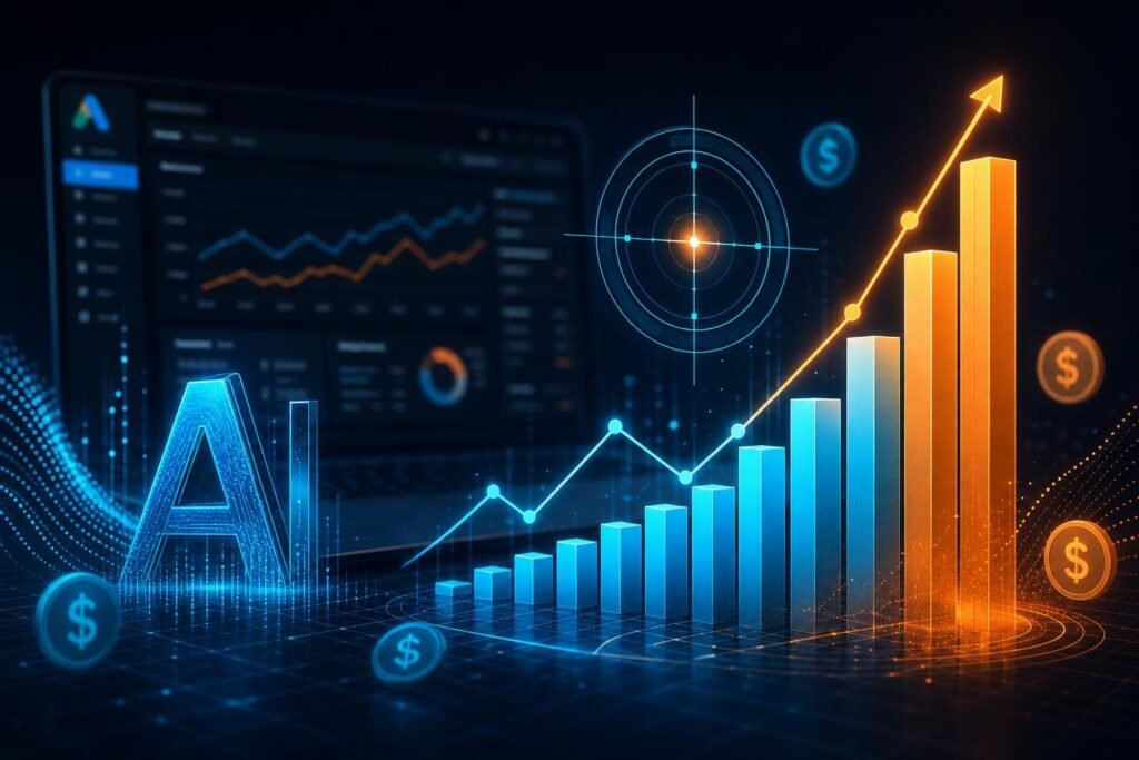 AI marketing — hirdetes landing hero