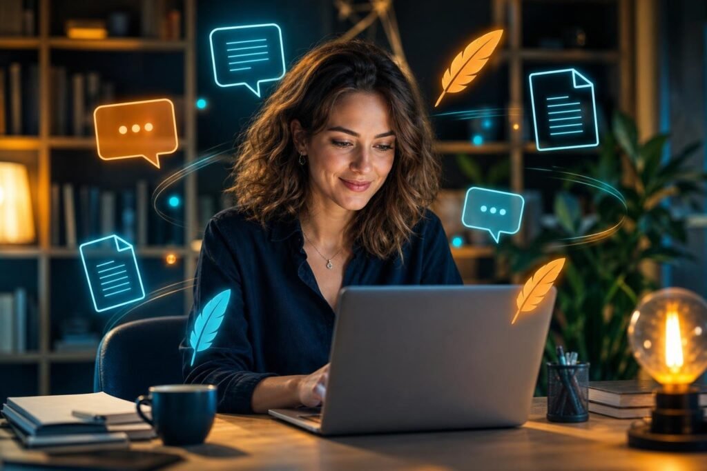 AI marketing — tartalom landing hero