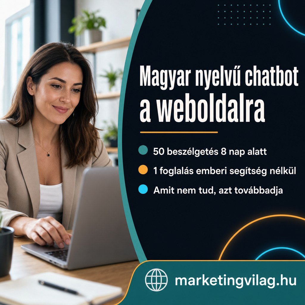 Magyar nyelvű chatbot a weboldalra — esettanulmány